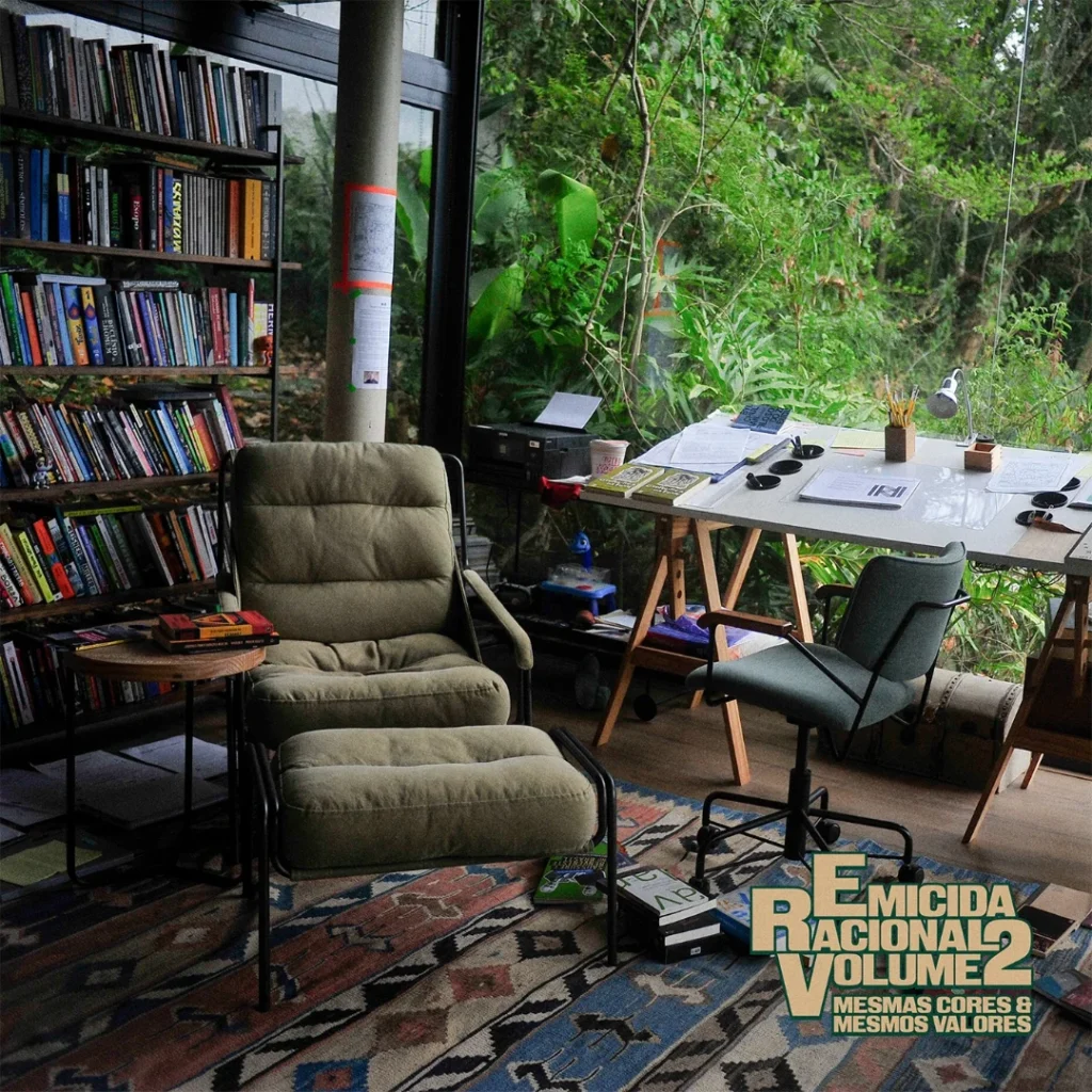 Capa do álbum "Emicida Racional VL2 - Mesmas Ccores & Mesmos Valores"
